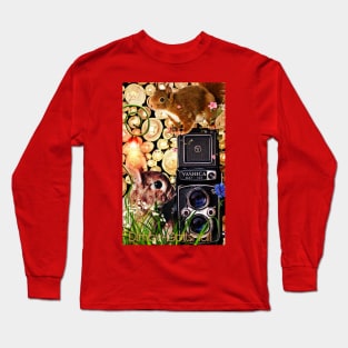 Squirrel and rabbit photographers Long Sleeve T-Shirt